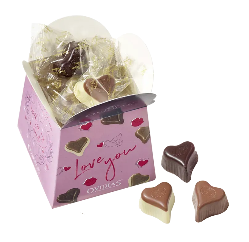 Ovidias I Love You ballotin pralines 195g cadeau
