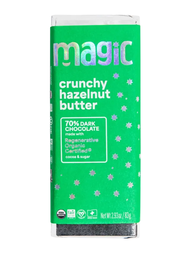 Magic Chocolate Crunchy Hazelnut Butter 70% chocoladereep 2-pack puur