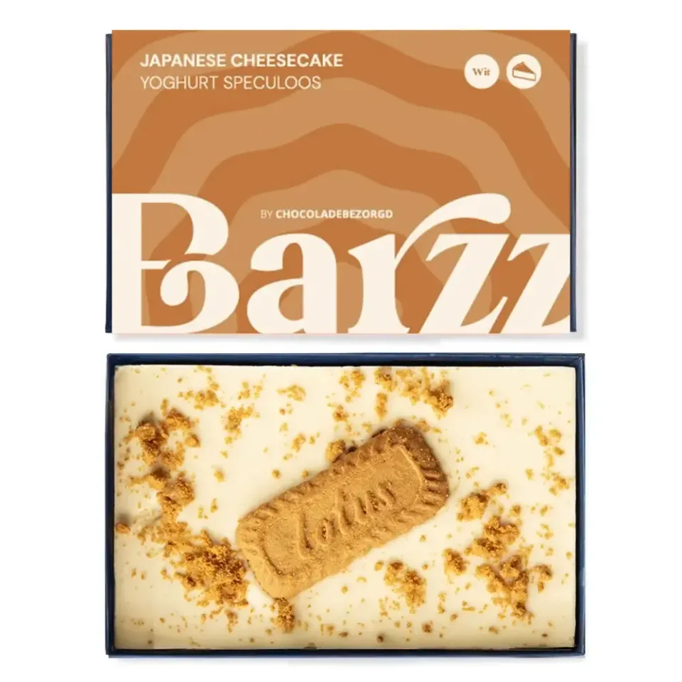 Barzz Japanse Cheesecake chocoladereep 220 gram wit