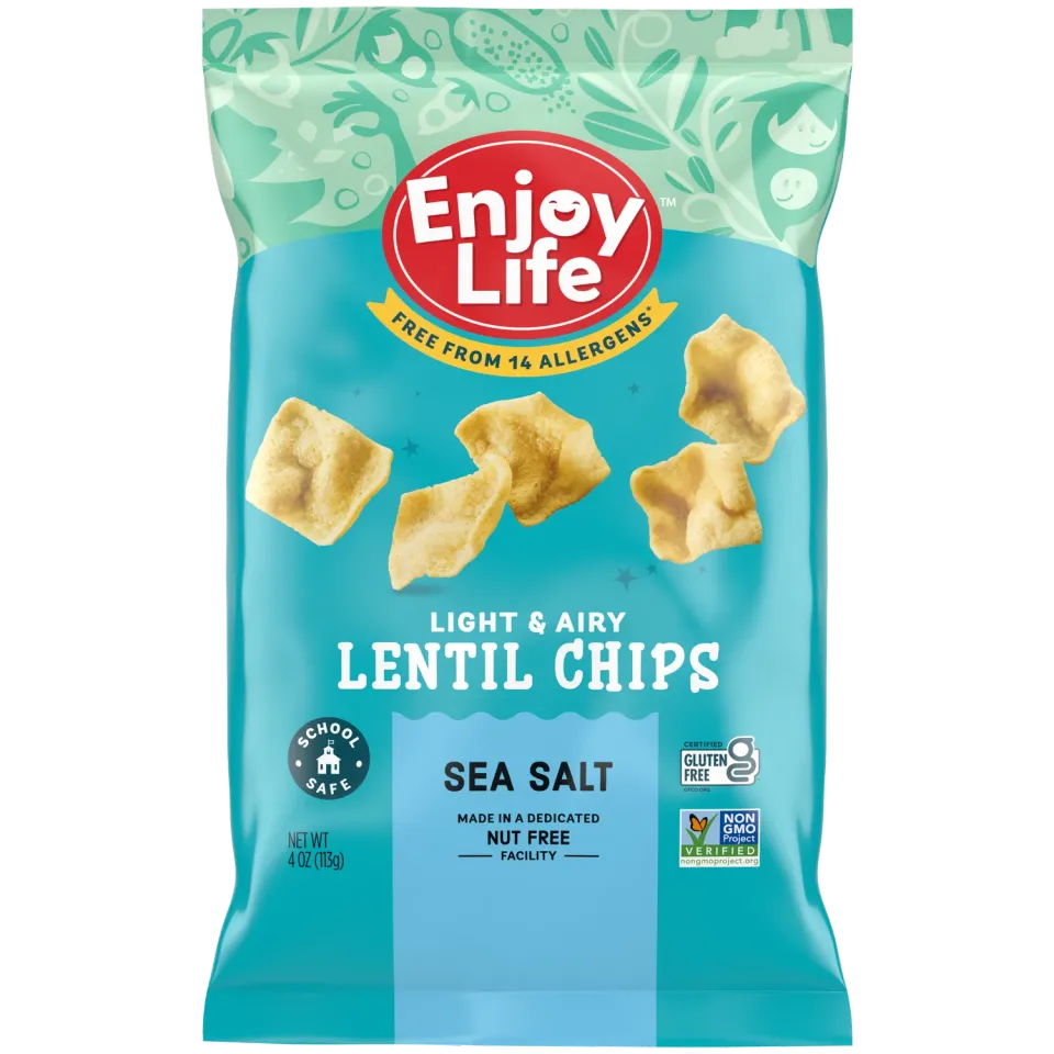 Enjoy Life Foods Lentil Chips linzenchips zeezout 113 g glutenvrij
