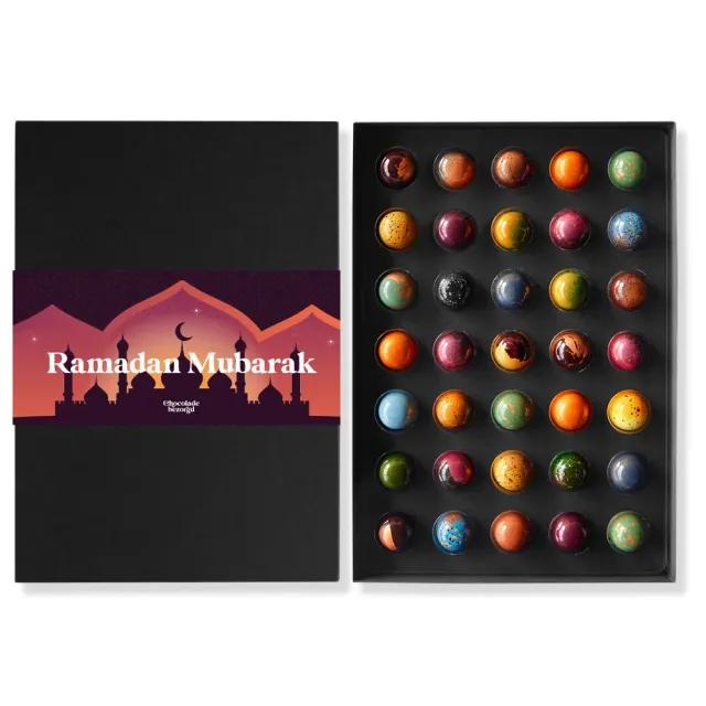 Chocoladebezorgd Ramadan Mubarak bonbons 35 stuks halal