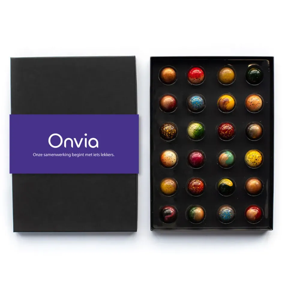 Onvia Bonbons bonbondoos 24 stuks puur melk