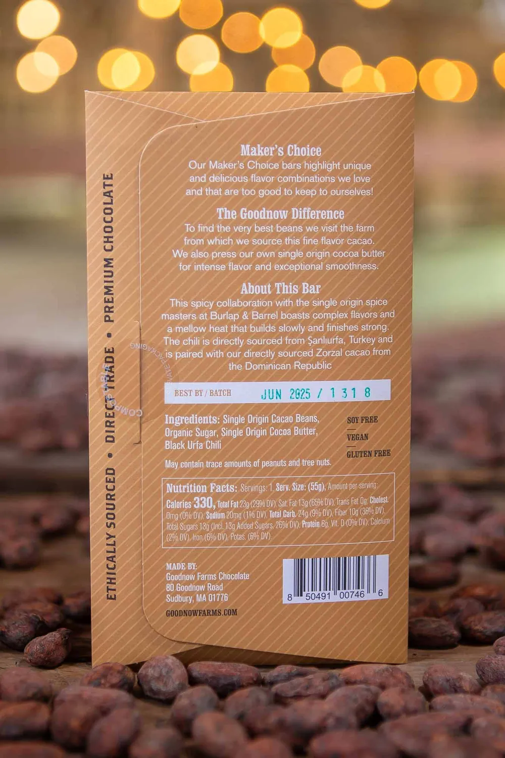 Goodnow Farms Maker's Choice Sweet Heat Chili chocoladereep