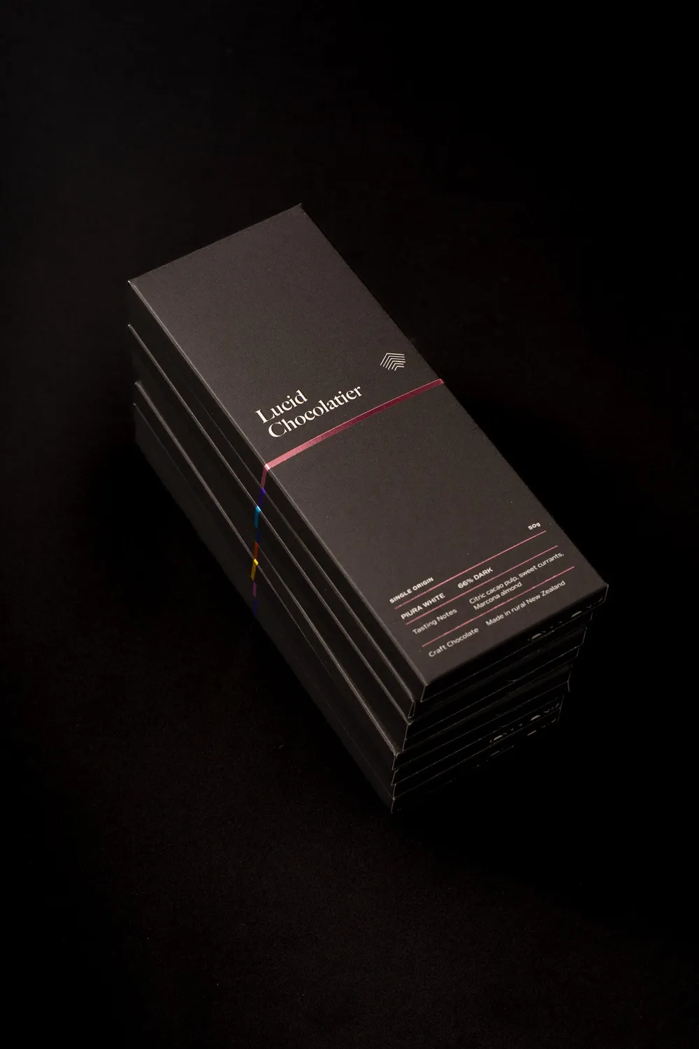 Lucid Chocolatier Purist Collection chocoladerepen 8 stuks puur