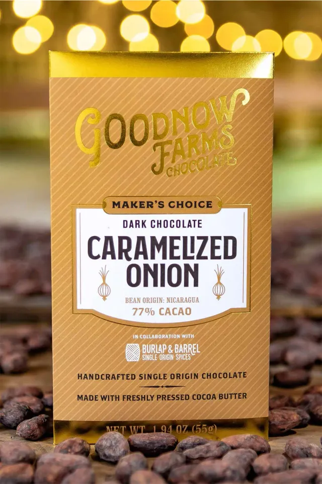 Goodnow Farms Maker's Choice Caramelized Onion chocoladereep ui