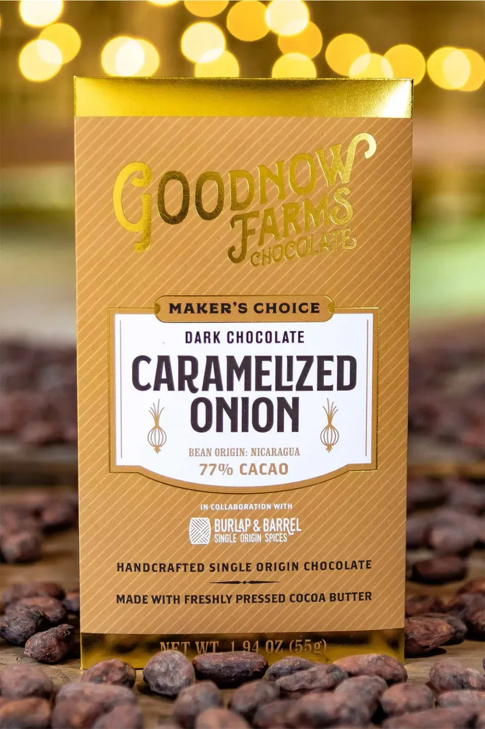 Goodnow Farms Maker's Choice Caramelized Onion chocoladereep ui