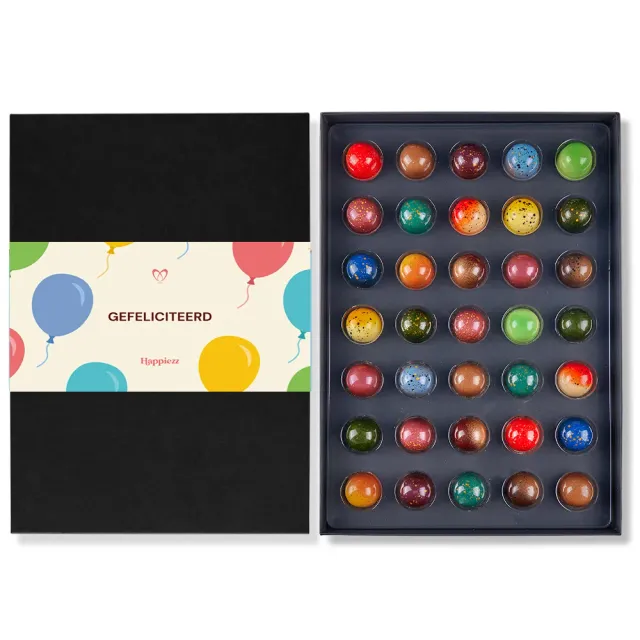 Chocoladebezorgd Gefeliciteerd Bonbons 35 stuks Alcoholvrij