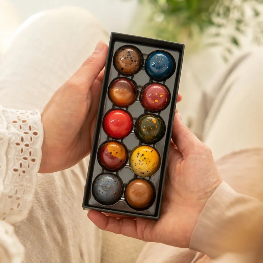 Chocoladebezorgd Moederdag bonbons 10 stuks alcoholvrij