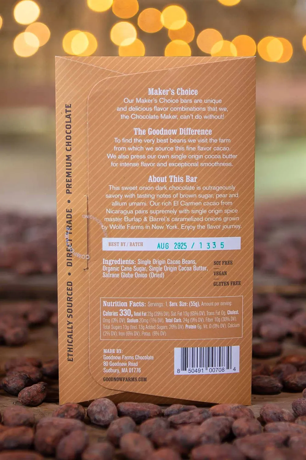 Goodnow Farms Maker's Choice Caramelized Onion chocoladereep ui