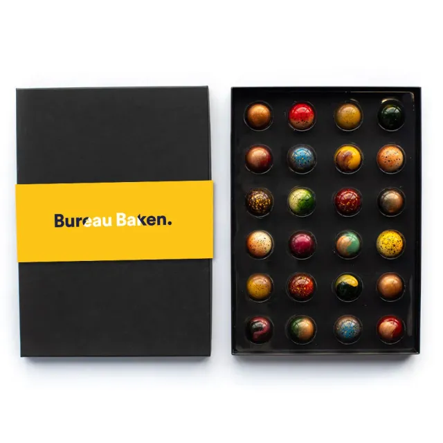 Chocoladebezorgd Bureau Baken bonbons 24 stuks mix