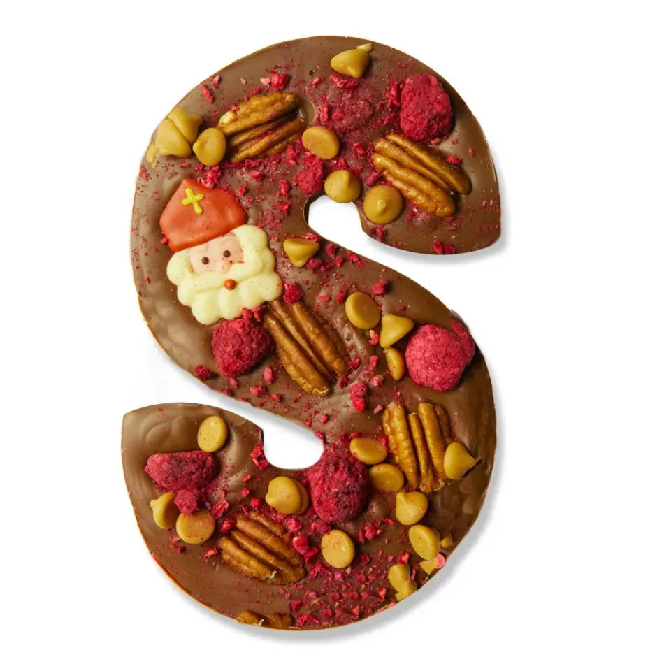 Chocoladebezorgd Chocoladeletter Pecan & Caramel melkchocolade 210 gram