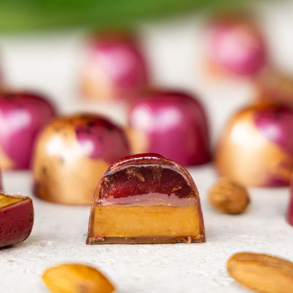 Chocoladebezorgd Moederdag bonbons 24 stuks alcoholvrij