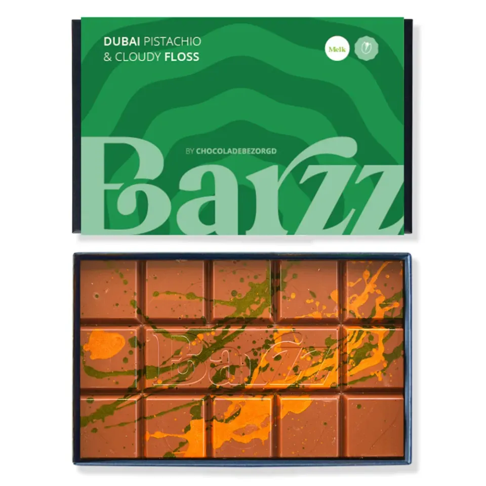 Barzz Pistache Floss Chocoladereep 220 g Dubai