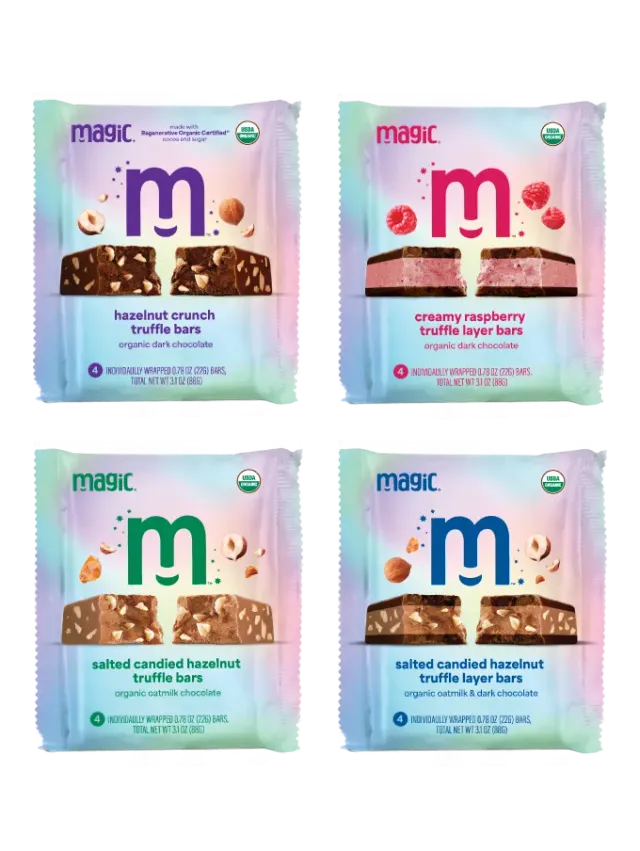 Magic Chocolate Truffle Bar Sampler truffelrepen 16x22g vegan