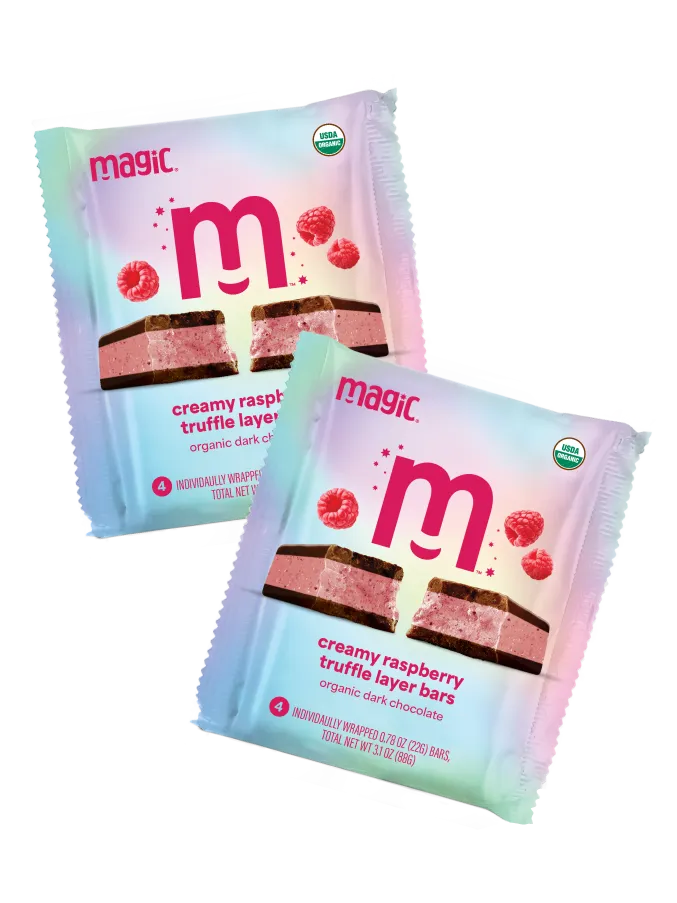 Magic Chocolate Raspberry Truffle chocoladereep 8x22g framboos