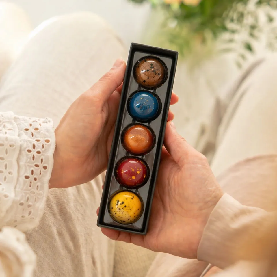 Chocoladebezorgd Our Favourites bonbons 5 stuks proefdoosje