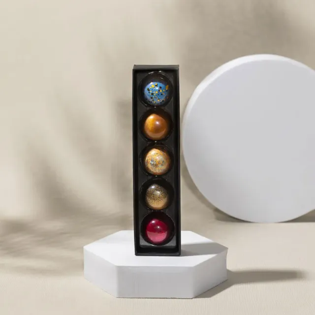 Chocoladebezorgd Whyz bonbons 5 stuks eigen verpakking