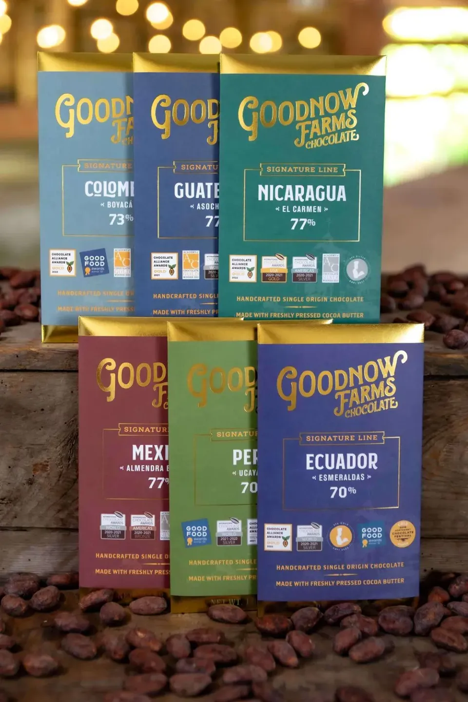 Goodnow Farms Signature Line chocoladecollectie 6x55g single origin