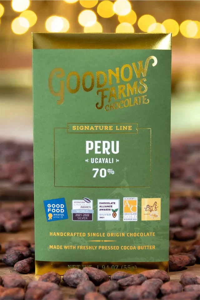 Goodnow Farms Ucayali chocoladereep Peru vegan