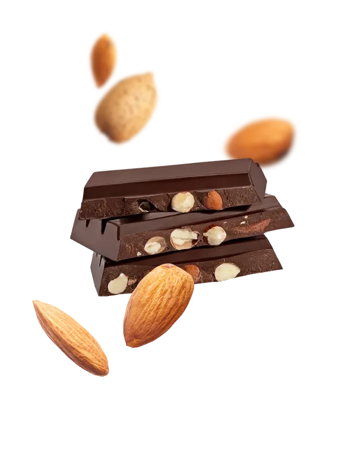 Magic Chocolate geroosterde amandel chocoladereep 70% 2-pack zout