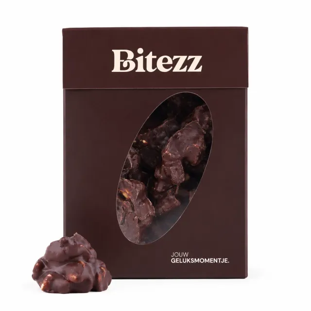 Chocoladebezorgd Pindarotsjes puur 300 gram krokant