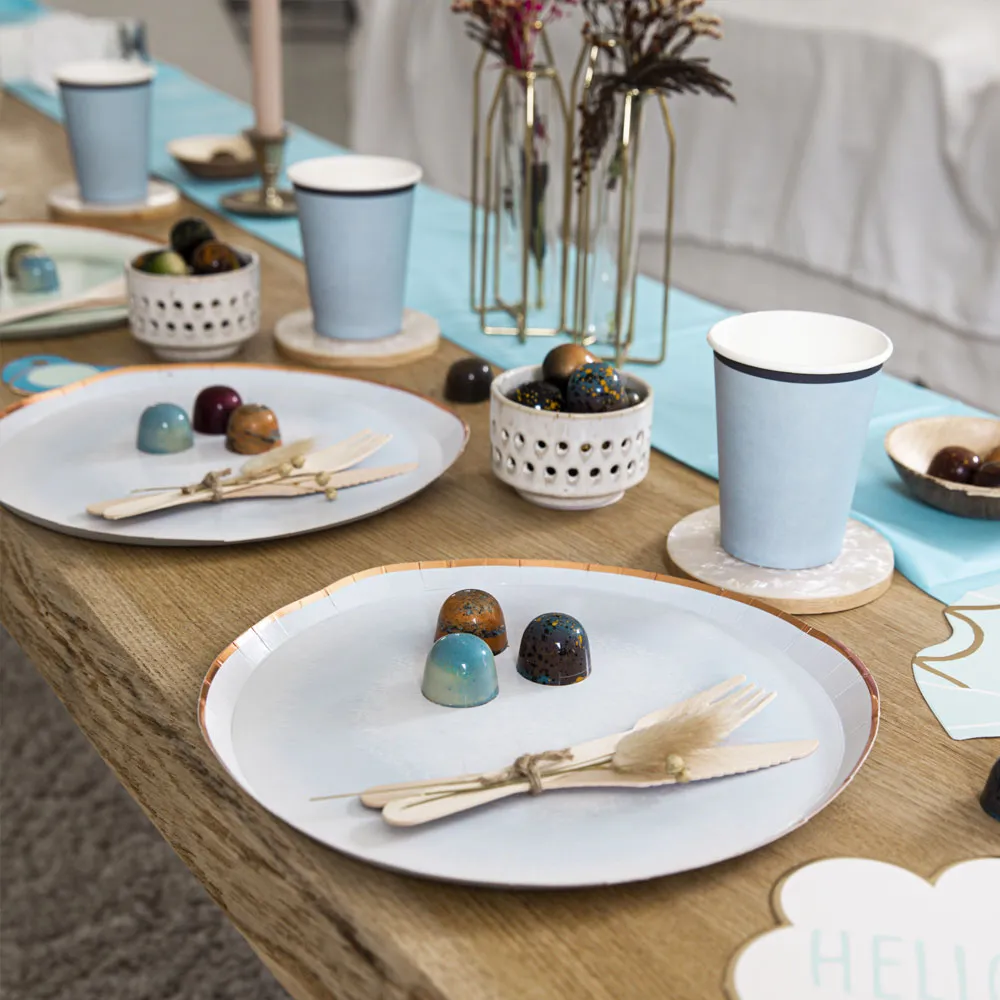Chocoladebezorgd Geboorte bonbons blauw 35 stuks muisjes