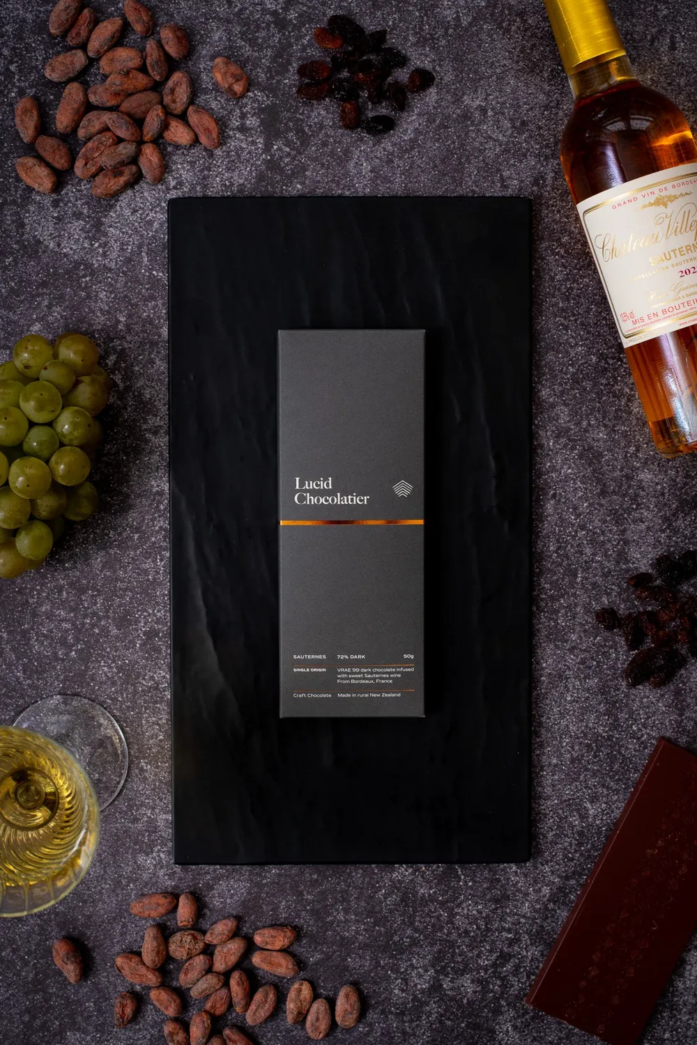 Lucid Chocolatier Infusion 002 chocoladereep sauternes