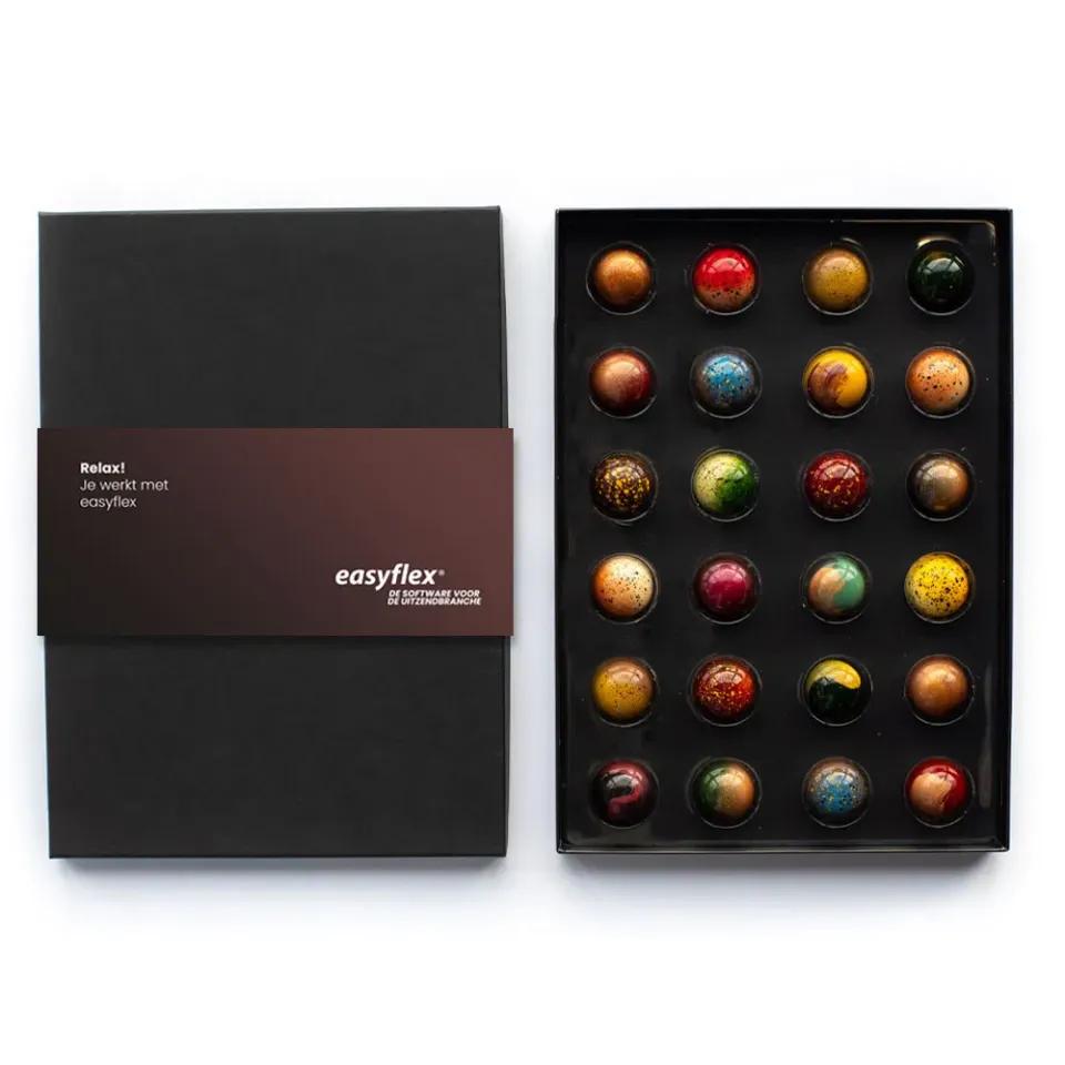 Chocoladebezorgd EasyFlex bonbons 24 stuks alcoholvrij