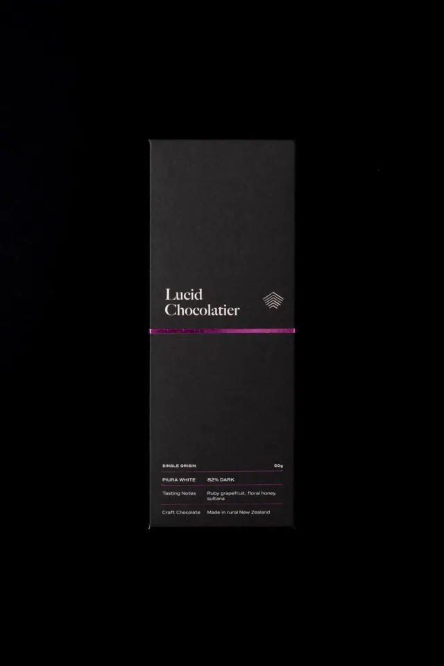 Lucid Chocolatier Purist Gran Blanco 82% chocoladereep 50g citrus