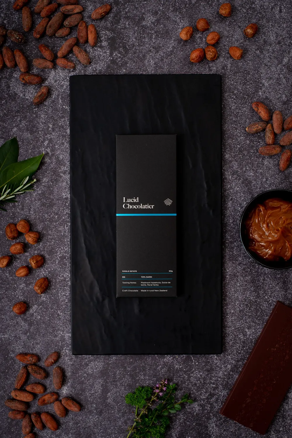 Lucid Chocolatier Purist B6 72% chocoladereep zeldzame cacao