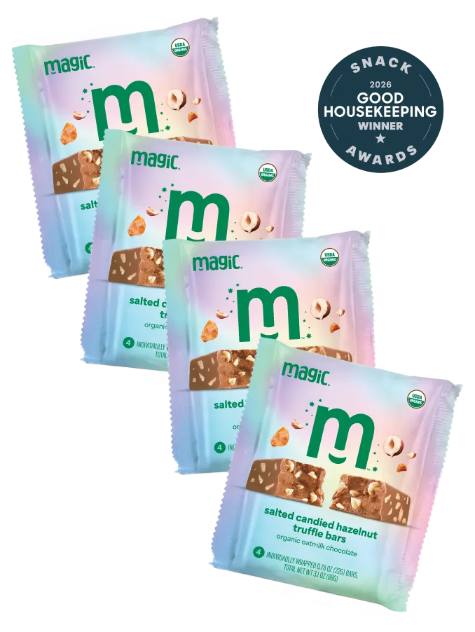 Magic Chocolate Salted Hazelnut truffelreep 8x22g haver gezouten
