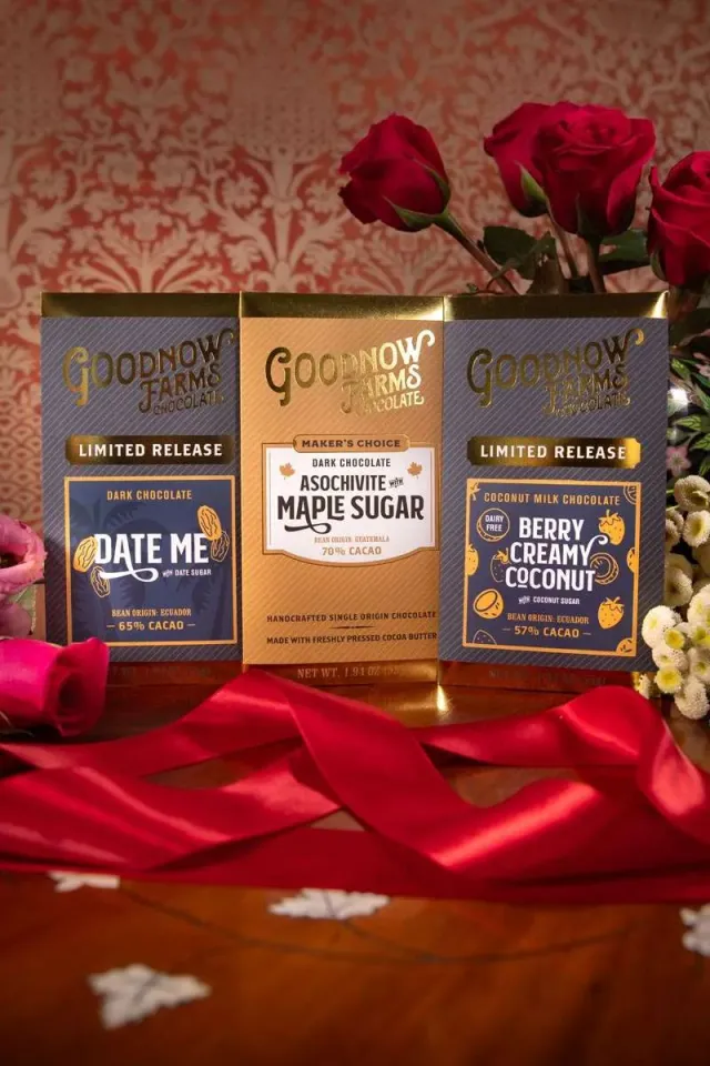 Goodnow Farms Valentine's Day Trio chocoladeset 3 repen