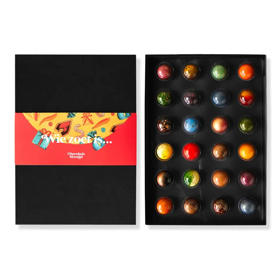 Chocoladebezorgd Sinterklaas bonbons 24 stuks alcoholvrij