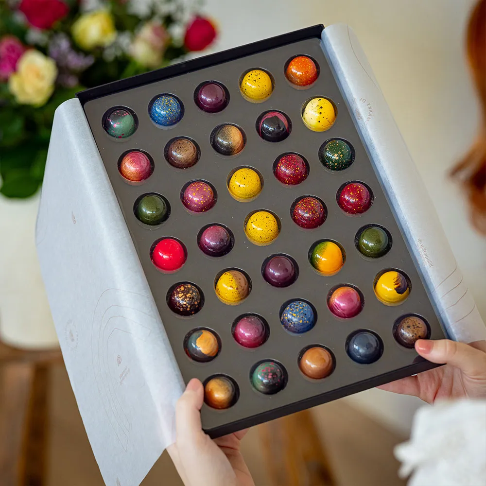 Chocoladebezorgd Valentijn bonbons 35 stuks alcoholvrij