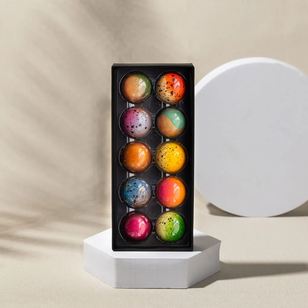 Chocoladebezorgd Verjaardag bonbons 10 stuks alcoholvrij