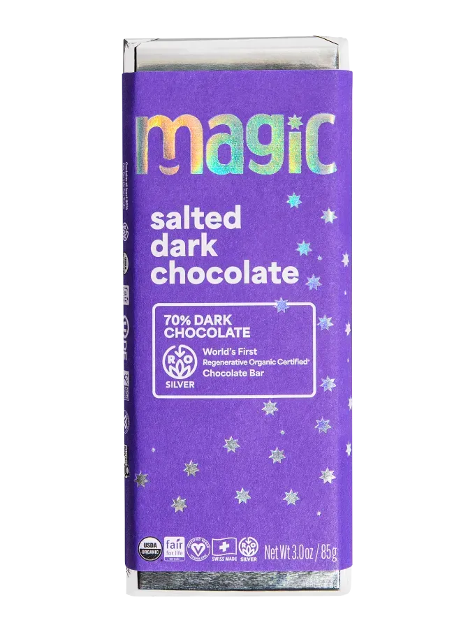 Magic Chocolate Salted Dark chocoladereep 2-pack puur gezouten