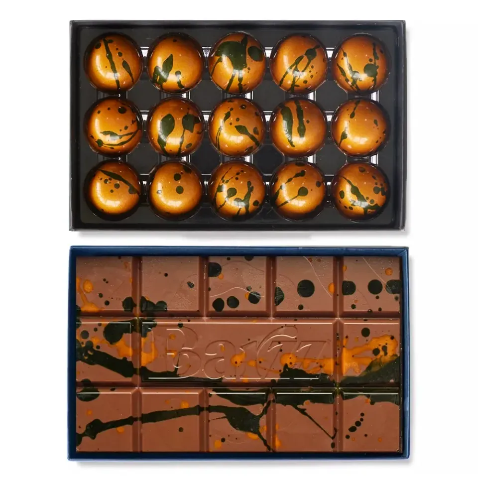 Chocoladebezorgd Pistache knafeh Barzz chocoladereep bonbons