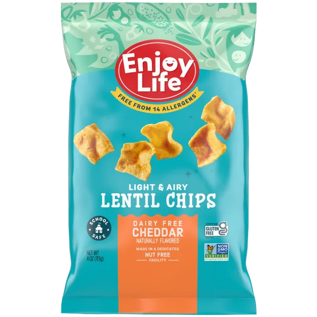 Enjoy Life Foods Lentil Chips linzenchips cheddar 4 oz