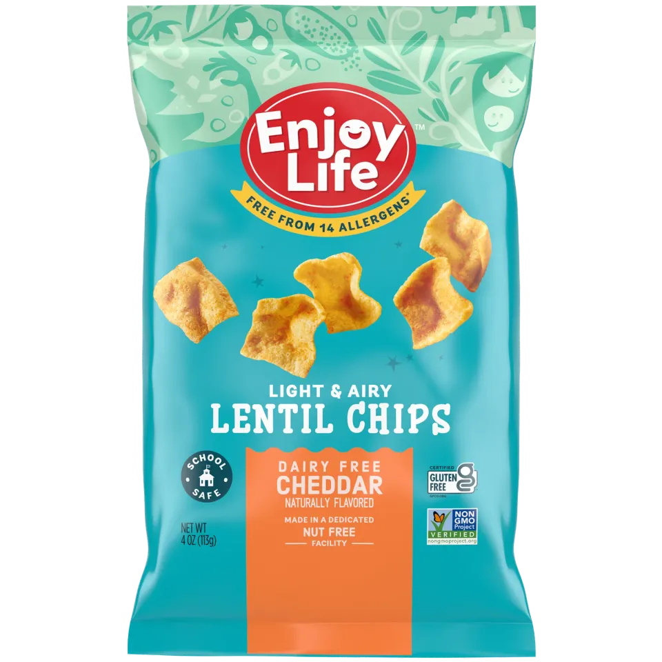 Enjoy Life Foods Lentil Chips linzenchips cheddar 4 oz
