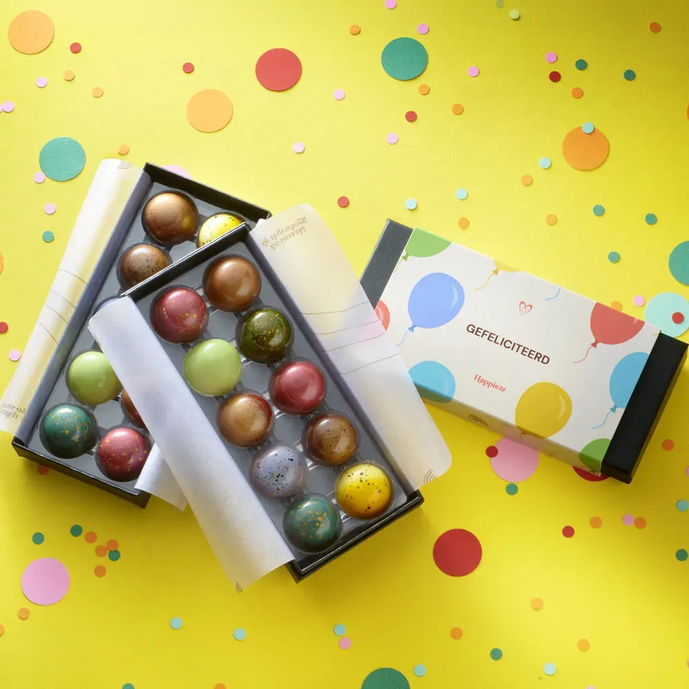 Chocoladebezorgd Gefeliciteerd bonbons 10 stuks