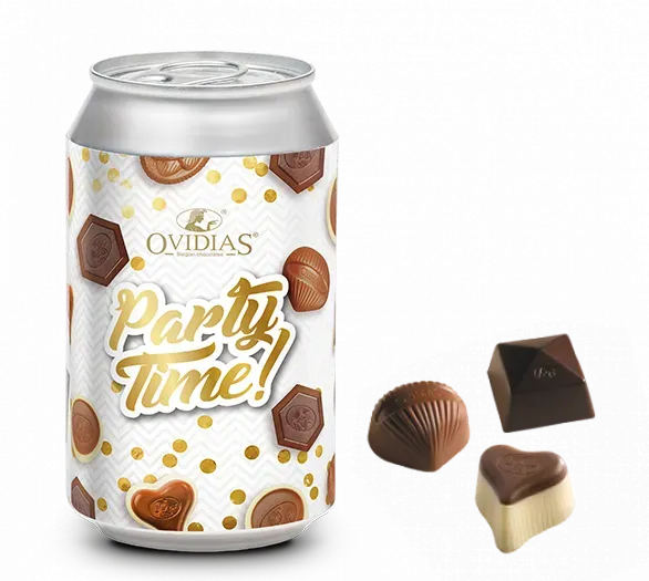 Ovidias Party Time blik pralines 95g feest assortiment