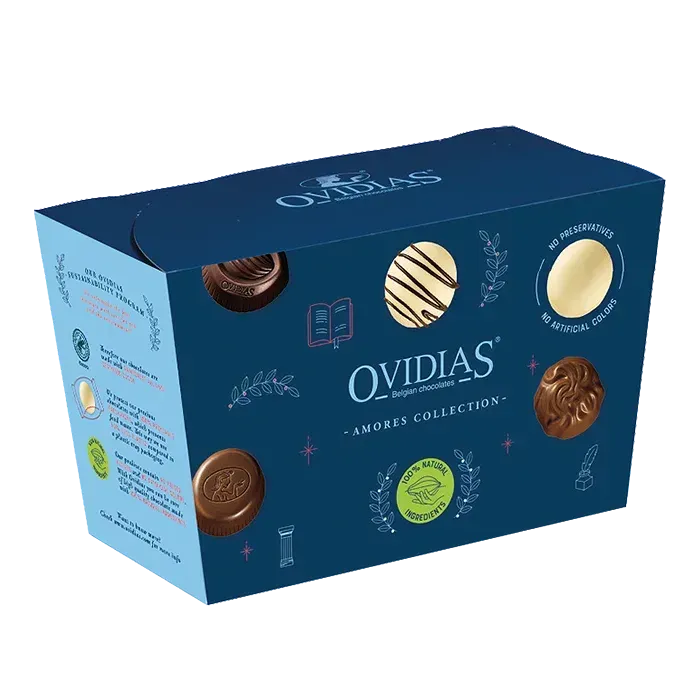 Ovidias Ballotin doos pralines 500g luxe assortiment