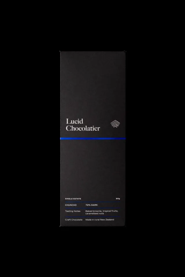Lucid Chocolatier Purist Chuncho 72% chocoladereep 50g brownie