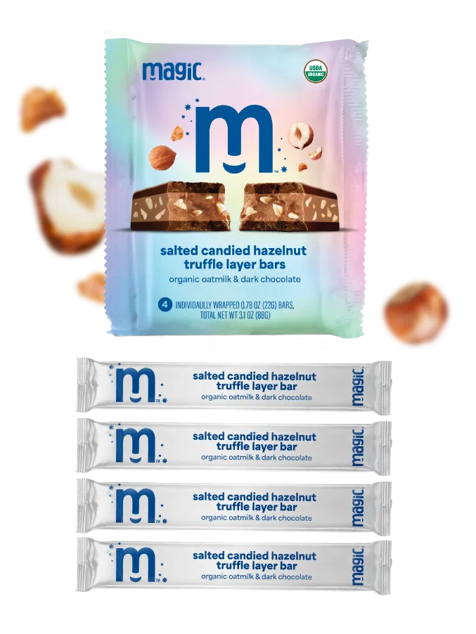Magic Chocolate Salted Hazelnut truffellaagjesreep 8x22g puur