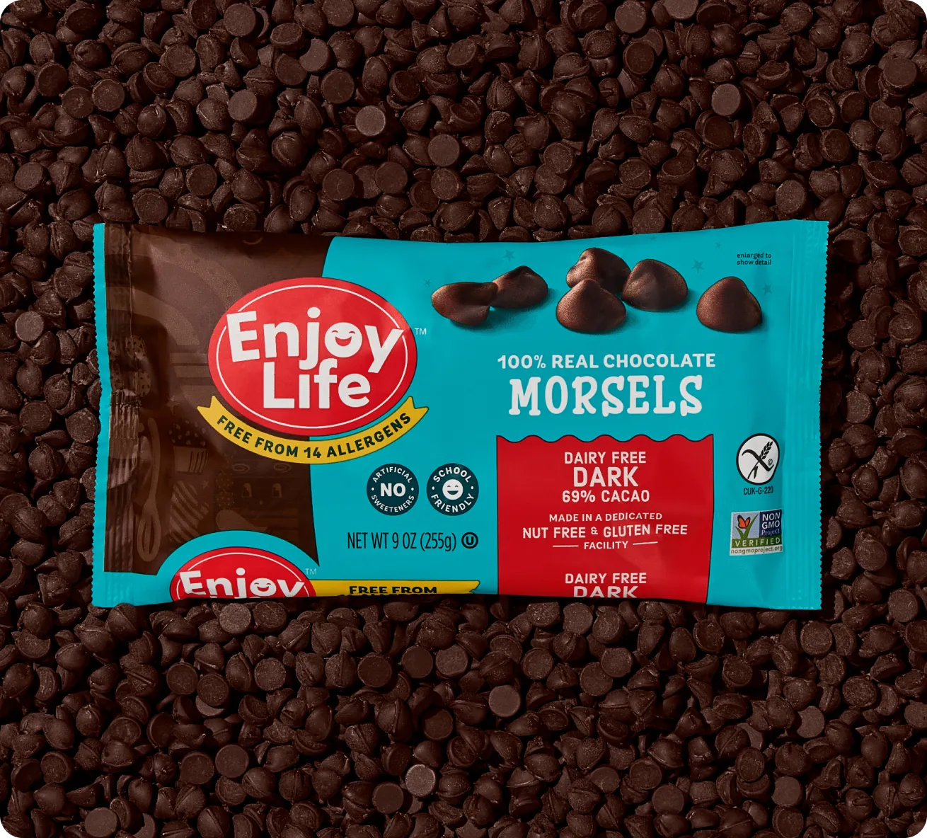 Enjoy Life Foods Dark Chocolate morsels bakchocolade 255 g vegan