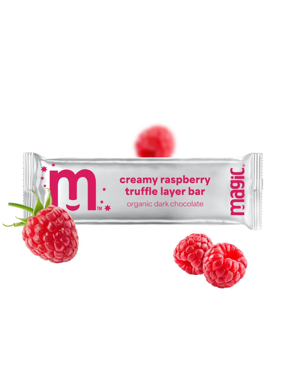 Magic Chocolate Creamy Raspberry truffelrepen 60x15g puur