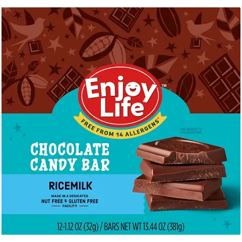 Enjoy Life Ricemilk chocoladereep 12-pack vegan