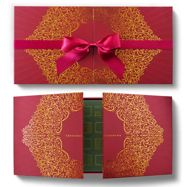 Chocoladebezorgd adventskalender 48 bonbons 24 vakjes