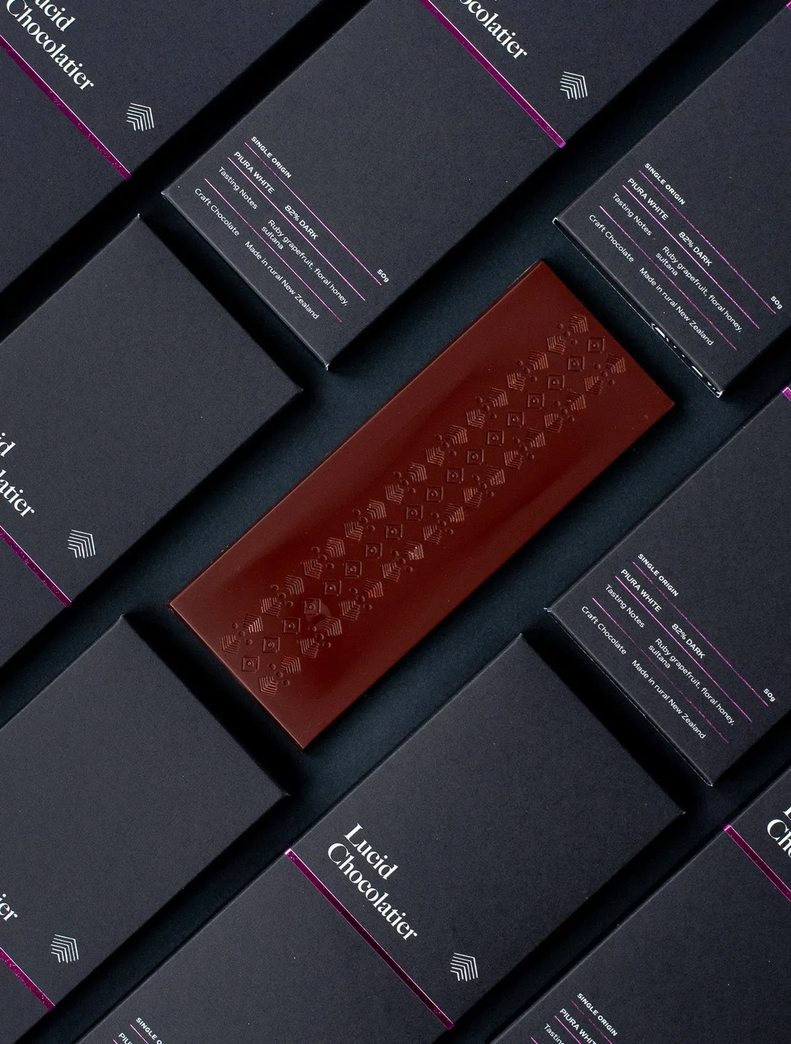 Lucid Chocolatier Purist Gran Blanco 82% chocoladereep 50g citrus