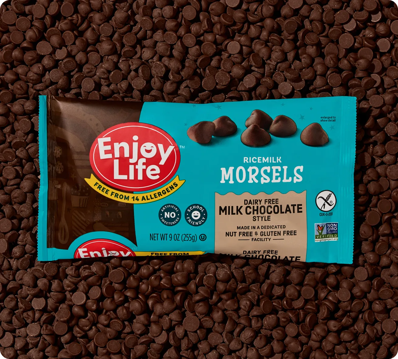 Enjoy Life Foods Ricemilk Morsels melkchocoladechips 9 oz